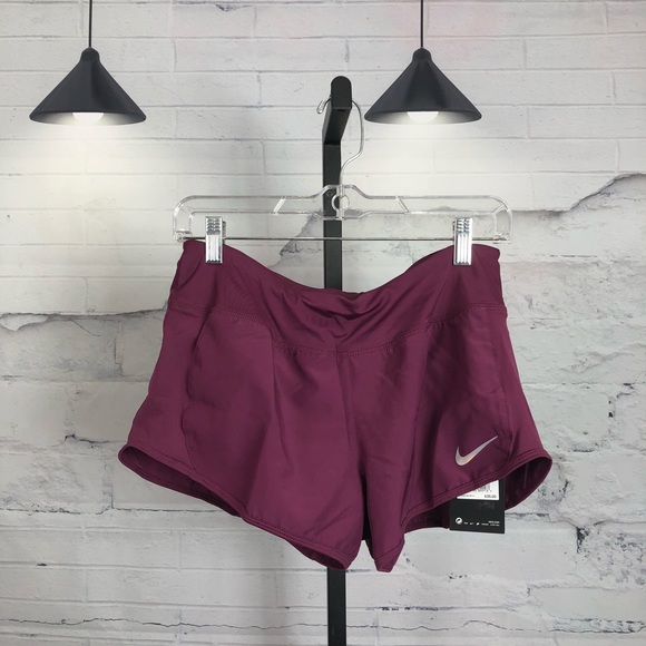 Nike Pants - Nike Crew Running Drawstring Shorts Berry NWT 195